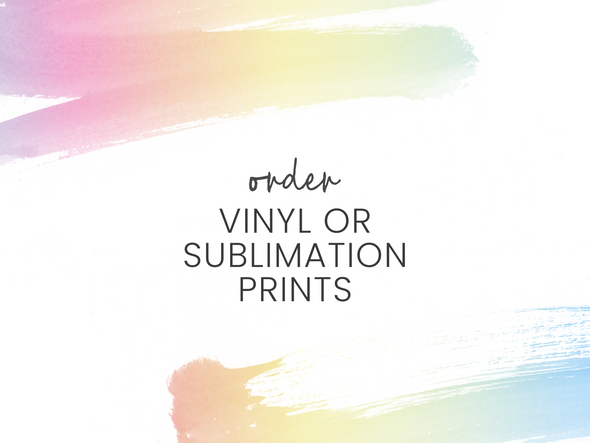 Vinyl or Sublimation Prints